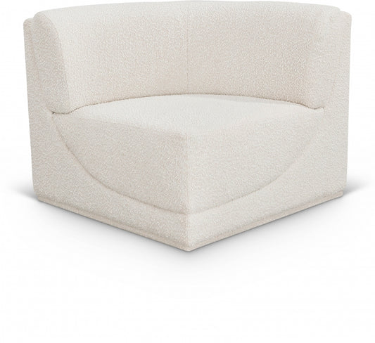 Ollie Boucle Fabric Upholstered Corner Modular Chair