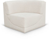 Ollie Boucle Fabric Upholstered Corner Modular Chair