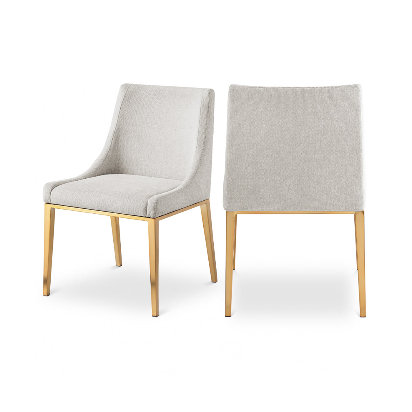 Haines Linen Textured Fabric Dining Chair