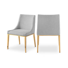 Haines Linen Textured Fabric Dining Chair