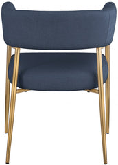 Creston Linen Textured Fabric Dining Chair