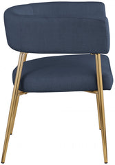 Creston Linen Textured Fabric Dining Chair