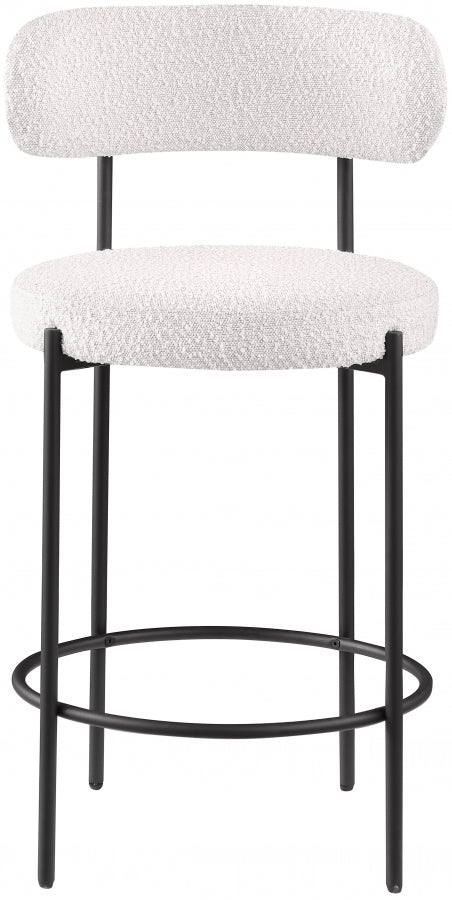 Beacon Boucle Fabric Bar / Counter Stools