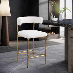 Rivage Linen Textured Fabric Bar / Counter Stools