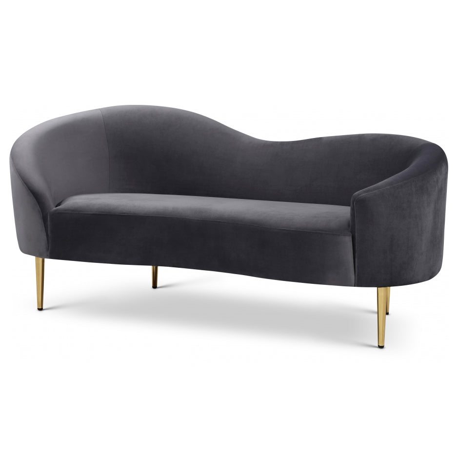 Ritz Velvet Loveseat