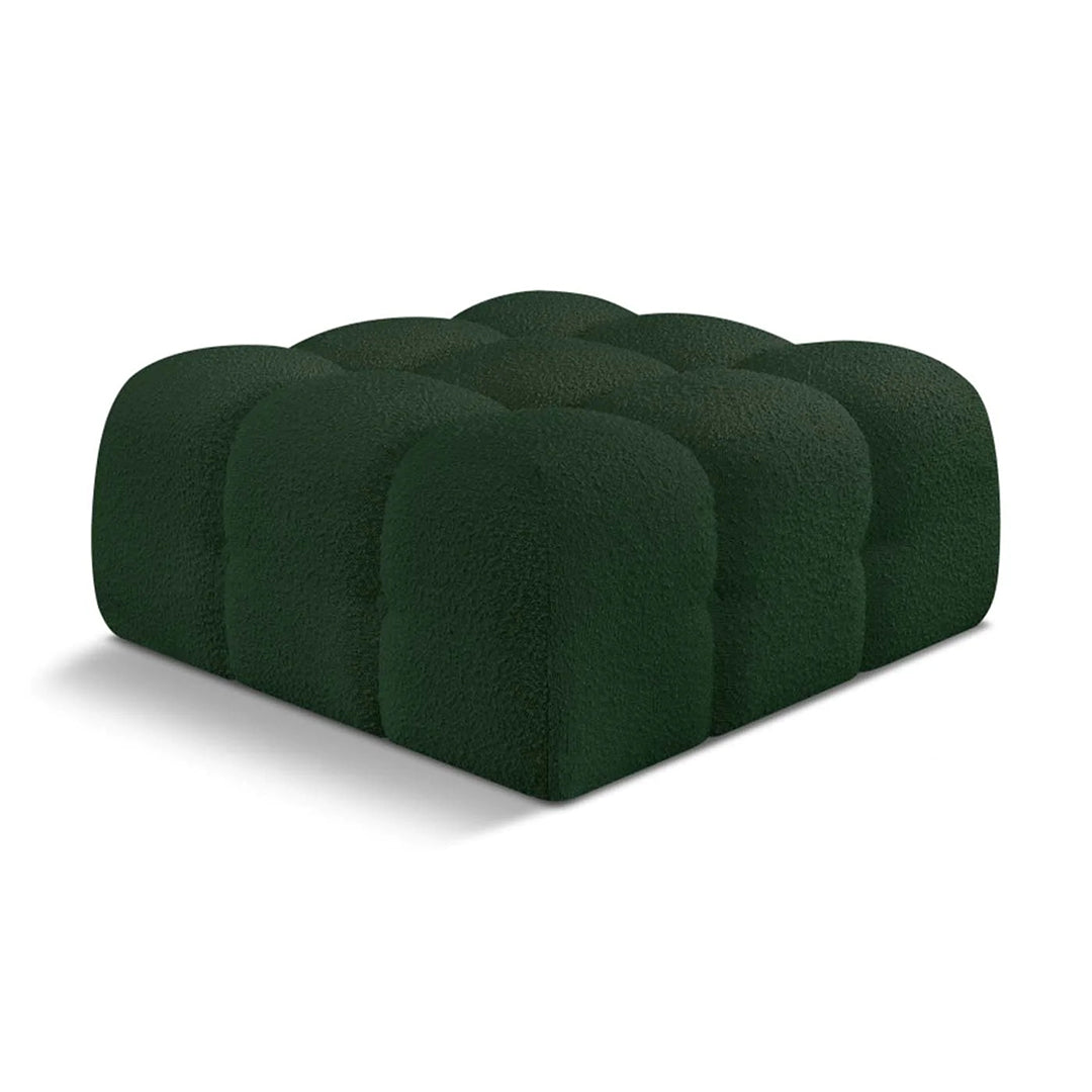 Ames Boucle Fabric Ottoman