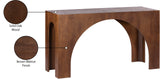 Arch Console Table - Stylish Art Deco Design for Living Rooms, Durable Solid Wood, Modern Elegance