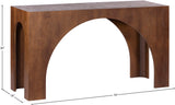Arch Console Table - Stylish Art Deco Design for Living Rooms, Durable Solid Wood, Modern Elegance