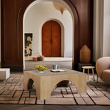 Arch Coffee Table - Modern Art Deco Design for Stylish Living Room Decor, Durable Solid Wood Construction