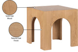 Arch End Table - Stylish Art Deco Design for Modern Living Rooms, Durable Solid Wood Construction