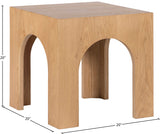 Arch End Table - Stylish Art Deco Design for Modern Living Rooms, Durable Solid Wood Construction