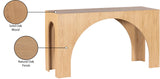 Arch Console Table - Stylish Art Deco Design for Living Rooms, Durable Solid Wood, Modern Elegance