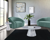 Omni Contemporary Coffee Table - Luxurious 36-Inch Round Design for Upscale Living Room Appeal