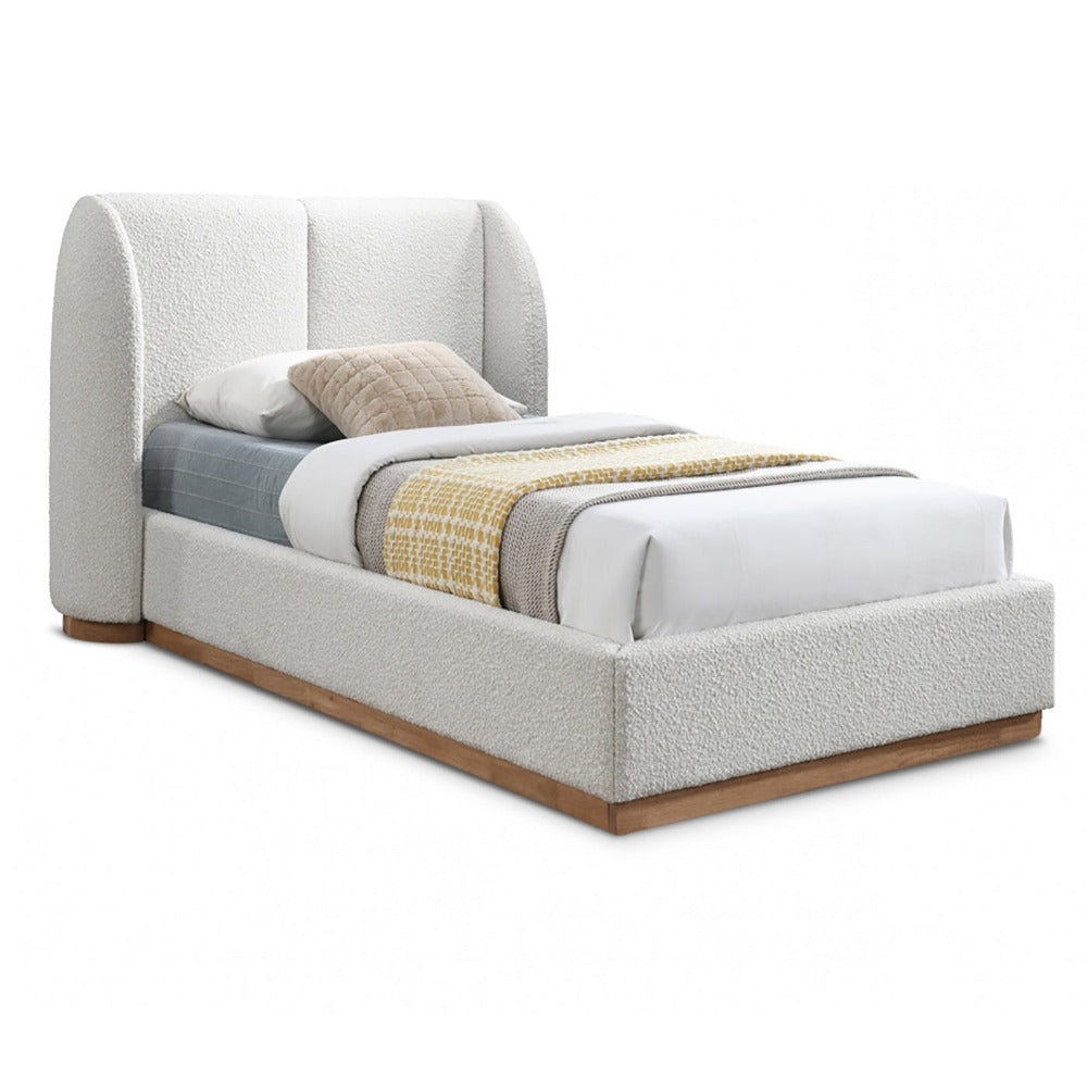 Jardin Boucle Fabric Twin Bed