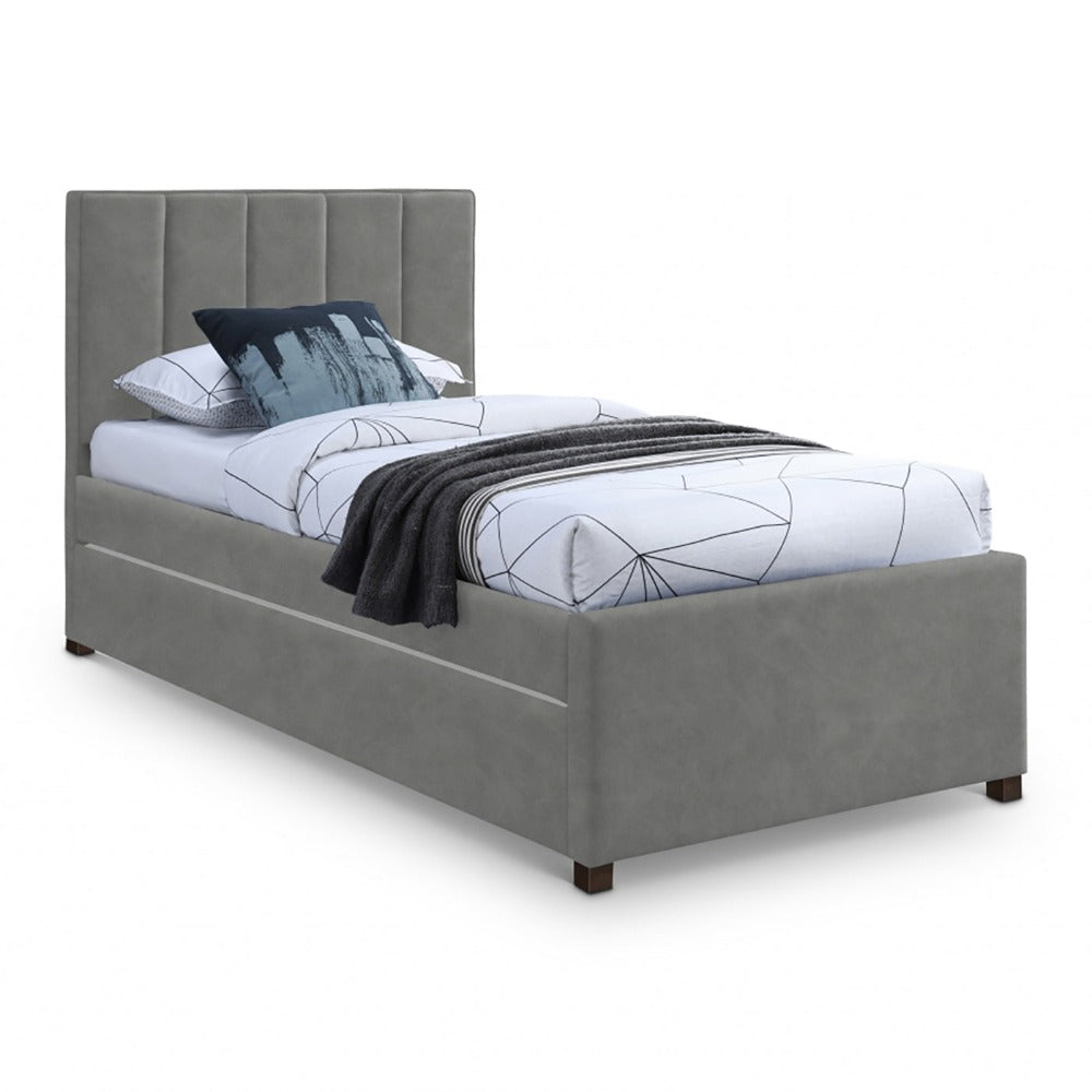 Hudson Faux Leather Twin Trundle Bed