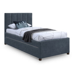 Hudson Faux Leather Twin Trundle Bed