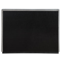 Flynn Linen Textured Fabric Bed - Black Finish