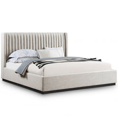 Logan Linen Textured Fabric Bed