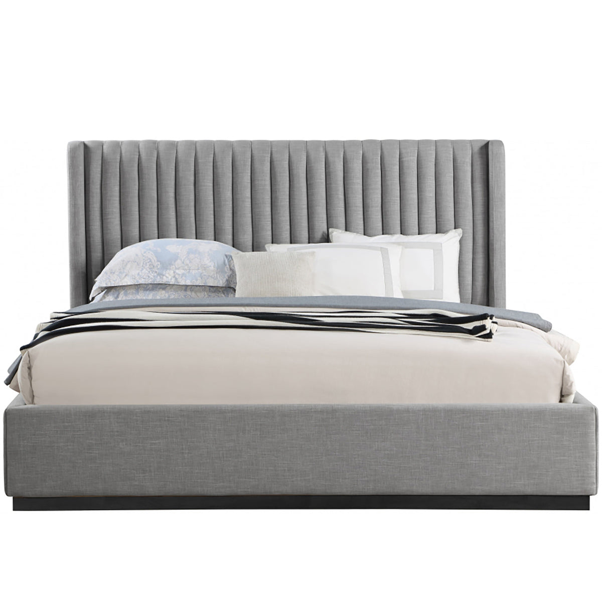 Logan Linen Textured Fabric Bed