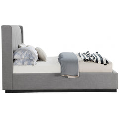 Logan Linen Textured Fabric Bed