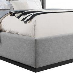 Logan Linen Textured Fabric Bed