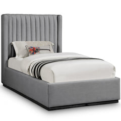 Logan Linen Textured Fabric Bed