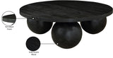 Spherical Coffee Table - Luxurious Art Deco Design with Genuine Marquino Marble and Unique Bases