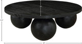 Spherical Coffee Table - Luxurious Art Deco Design with Genuine Marquino Marble and Unique Bases