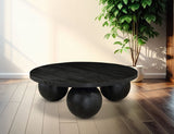 Spherical Coffee Table - Luxurious Art Deco Design with Genuine Marquino Marble and Unique Bases