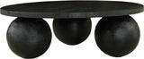 Spherical Coffee Table - Luxurious Art Deco Design with Genuine Marquino Marble and Unique Bases