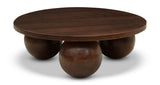Spherical Coffee Table - Luxurious Art Deco Design with Genuine Marquino Marble and Unique Bases