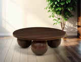 Spherical Coffee Table - Luxurious Art Deco Design with Genuine Marquino Marble and Unique Bases