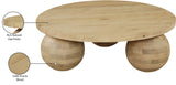 Spherical Coffee Table - Luxurious Art Deco Design with Genuine Marquino Marble and Unique Bases