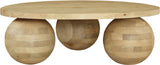 Spherical Coffee Table - Luxurious Art Deco Design with Genuine Marquino Marble and Unique Bases