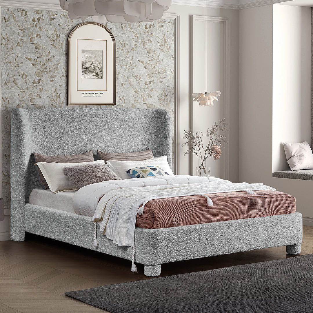 Penny Boucle Fabric Full Bed