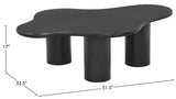 Romaine Coffee Table - Modern Art Deco Design with Wavy Top and Sturdy Iron Construction for Style