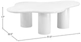 Romaine Coffee Table - Modern Art Deco Design with Wavy Top and Sturdy Iron Construction for Style