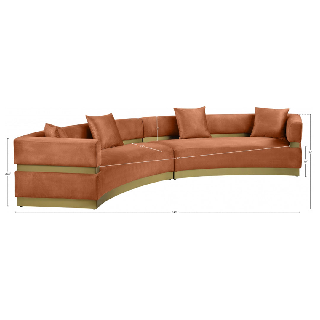 Belsa Velvet Sectional