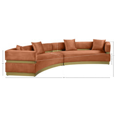 Belsa Velvet Sectional