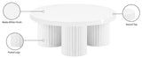 Rhodes Coffee Table - Modern Art Deco Design with Fluted Legs for Sophisticated Living Spaces