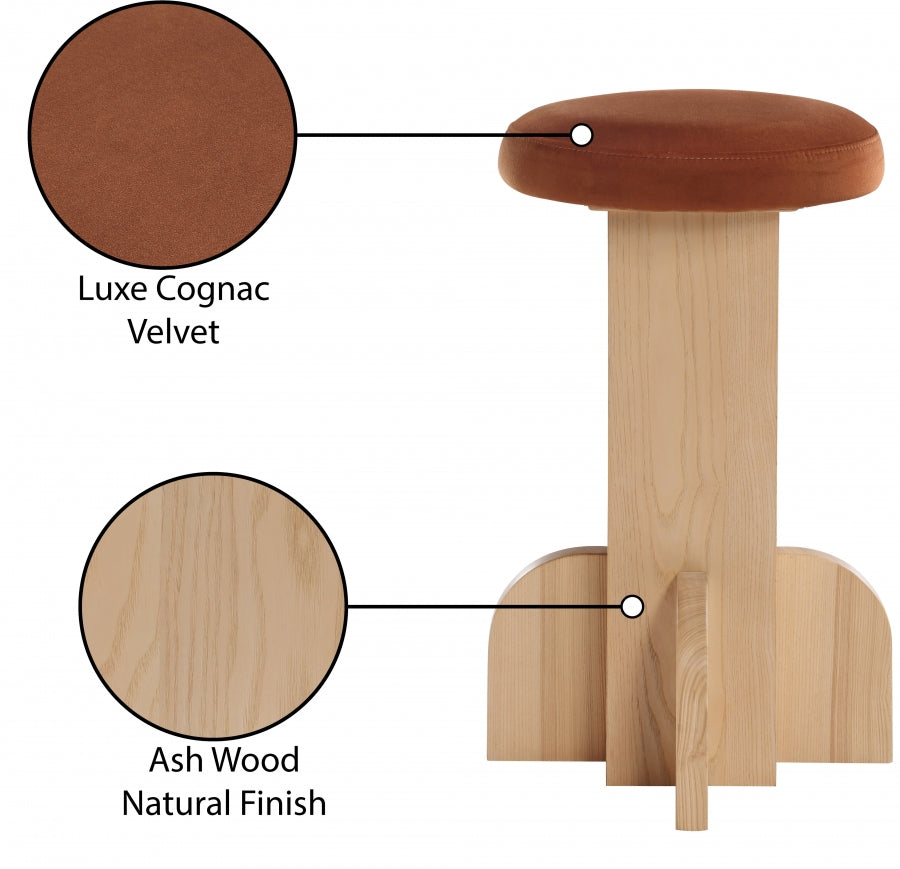 Wyatt Velvet Bar / Counter Stool