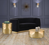 Jazzy Stainless Steel Drum End Table - Elegant Contemporary Design for Stylish Home Decor