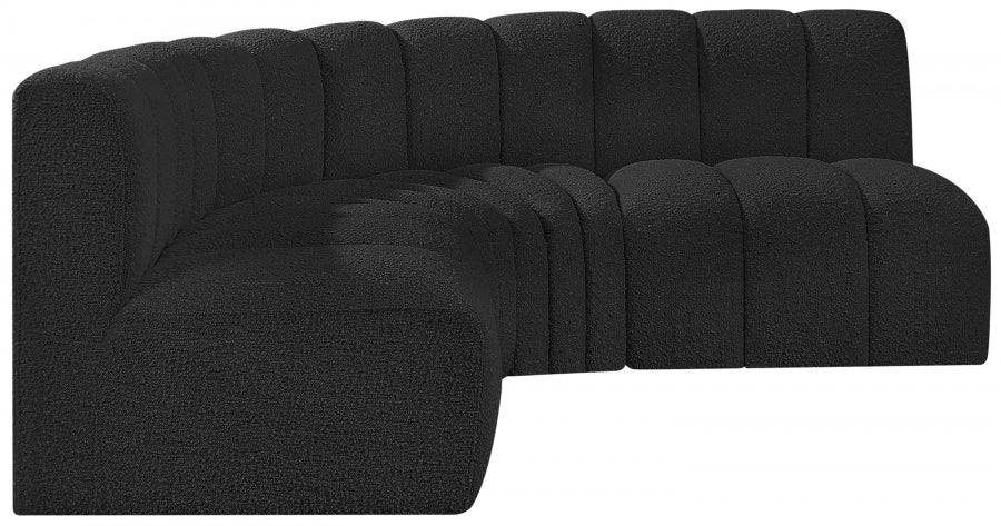 Arc Boucle Fabric 4pc. Sectional