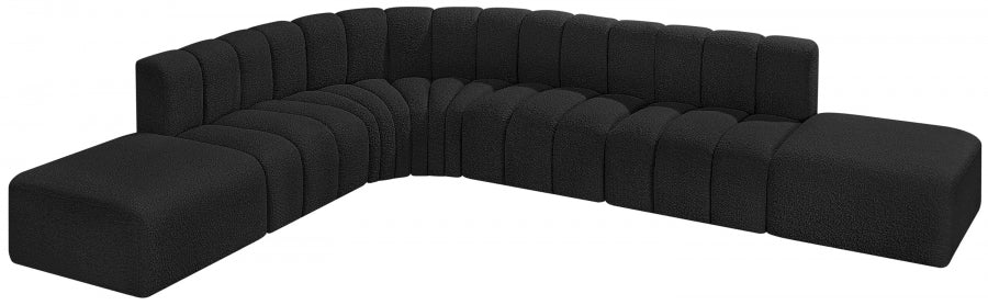 Arc Boucle Fabric 7pc. Sectional