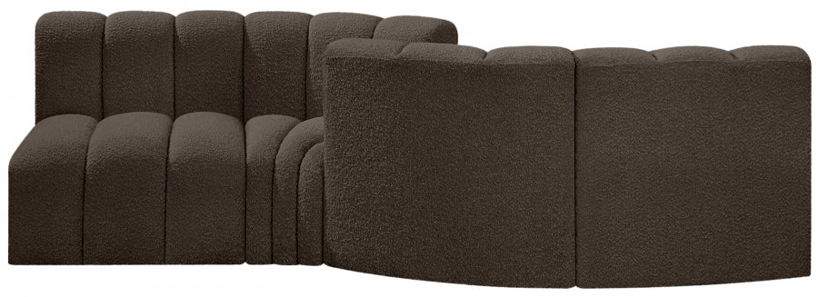 Arc Boucle Fabric 4pc. Sectional