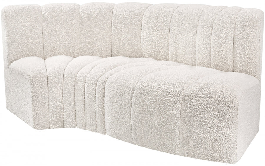 Arc Boucle Fabric 3pc. Sectional