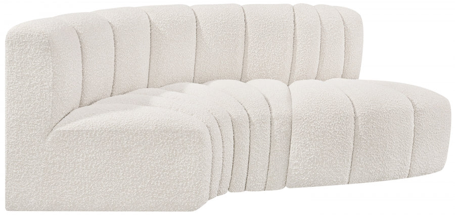 Arc Boucle Fabric 3pc. Sectional