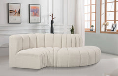 Arc Boucle Fabric 4pc. Sectional