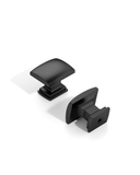 DESIGN2828 Matte Black Square Cabinet Knobs | Single Hole Drawer Knobs for Cabinets