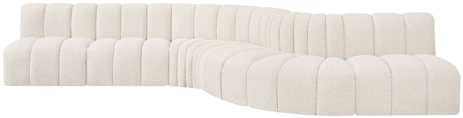 Arc Boucle Fabric 7pc. Sectional